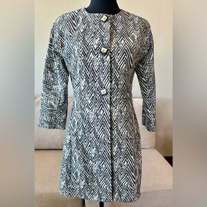 CAbi Zig-Zag Ponte Knit Jacket